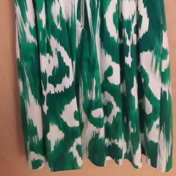 Ellen Tracy Green White stroke dress Sz 2 NWOT - Picture 4 of 8